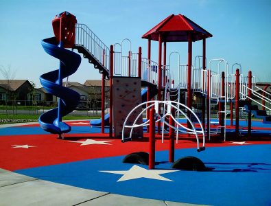 PlayBound Poured-in-Place playground surface.