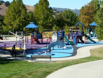 PlayBound Poured-in-Place at park playground.