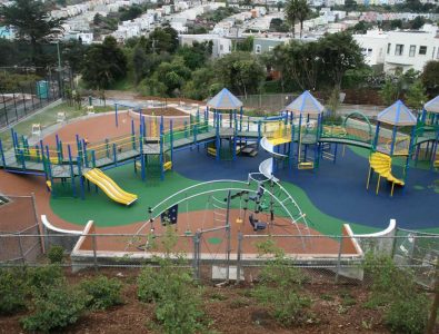 PlayBound Poured-in-Place playground surface.