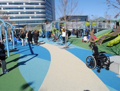 PlayBound Poured-in-Place playground surface.