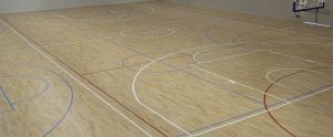 indoor basketball court