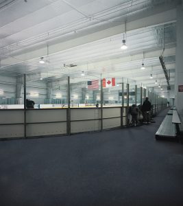 Basic Roll ice rink surround flooring.