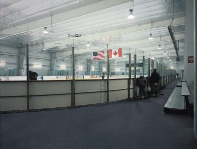 Basic Roll ice rink surround flooring.