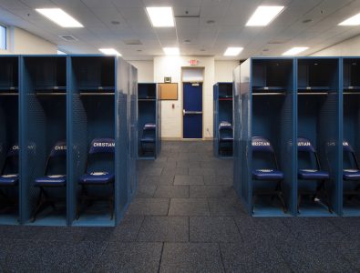  Performance UltraTile in Charlotte Christian locker room.