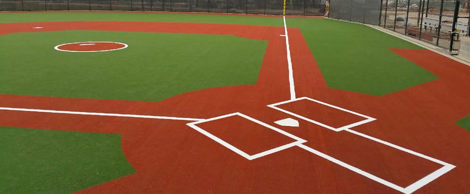 compliant artificial turf field