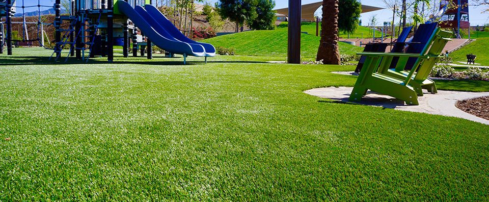 An installation of Surface America's PlayBound TurfTop at Linear Park
