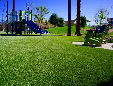 An installation of Surface America's PlayBound TurfTop at Linear Park