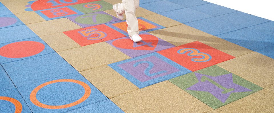 Rubber Playground Tiles 