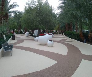AquaFlex pool pathway surfacing at Aria® Las Vegas Hotel.