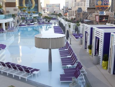 AquaFlex pool surround surfacing at the Cosmopolitan of Las Vegas®.