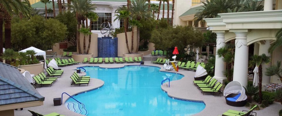 AquaFlex pool decking at the Four Seasons Hotel in Las Vegas, NV.