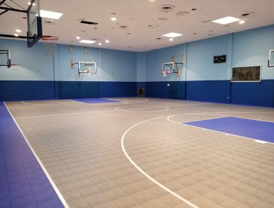 An installation of Mateflex in a gym.