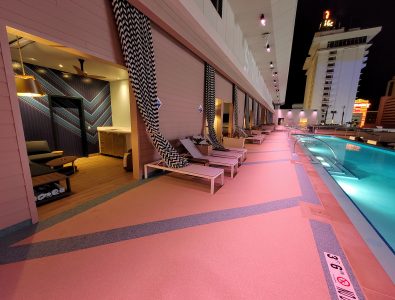 rubber pool walkway in vegas