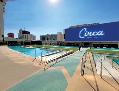 rubber pool walkway in vegas