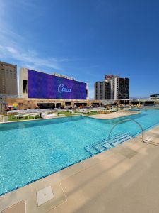 rubber pool walkway in vegas