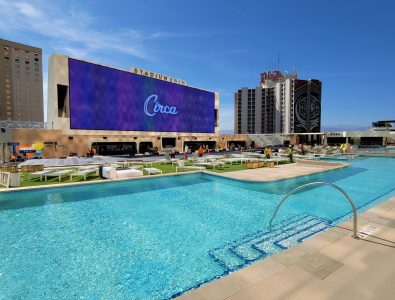 rubber pool walkway in vegas