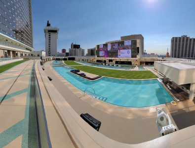 rubber pool walkway in vegas