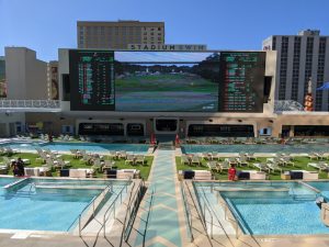 rubber pool walkway in vegas