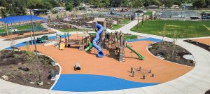 outdoor rubber playground floor