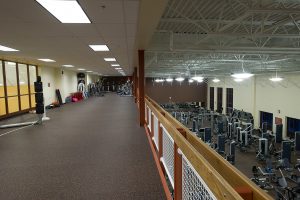 rubber fitness flooring at ymca