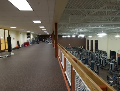 rubber fitness flooring at ymca