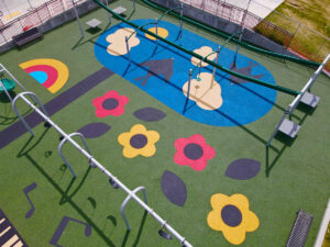 outdoor playground rubber flooring