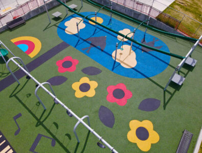 outdoor playground rubber flooring
